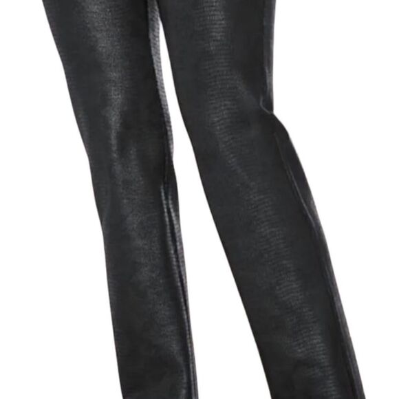 Soft Surroundings Black Foil Python Charlize Ponte Pants size M - Picture 3 of 8
